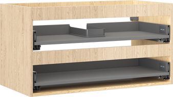 Korpus skrinky Mexen Box-A pod umývadlo 90 cm, 2 zásuvky, dub - 91AX0-0900-470-2-81