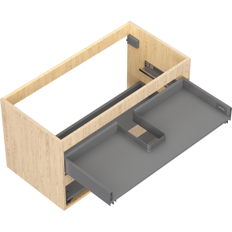 Mexen Box-A korpus skrinky pod umývadlo 90 cm, 2 zásuvky, dub - 91AX0-0900-470-2-81