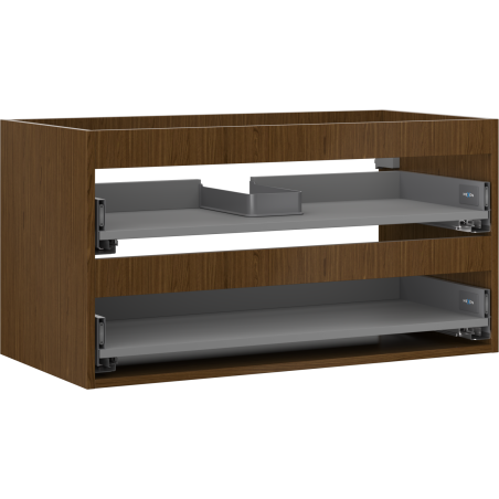 Mexen Box-A skrinka pod umývadlo 90 cm, 2 zásuvky, orech - 91AX0-0900-470-2-86