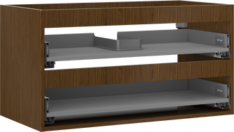 Mexen Box-A skrinka pod umývadlo 90 cm, 2 zásuvky, orech - 91AX0-0900-470-2-86