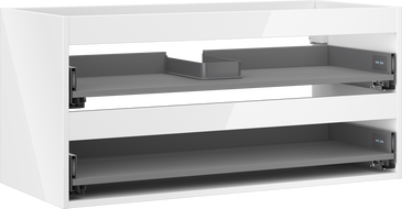 Mexen Box-A korpus skrinky pod umývadlo 100 cm, 2 zásuvky, biely lesk - 91AX0-1000-470-2-00