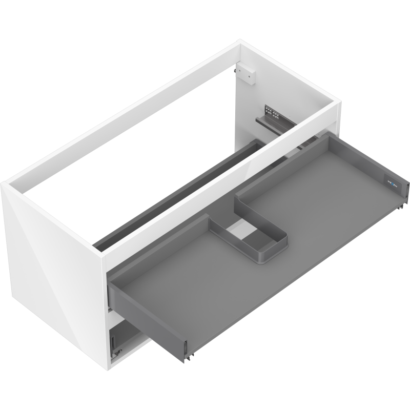 Mexen Box-A korpus skrinky pod umývadlo 100 cm, 2 zásuvky, biely lesk - 91AX0-1000-470-2-00