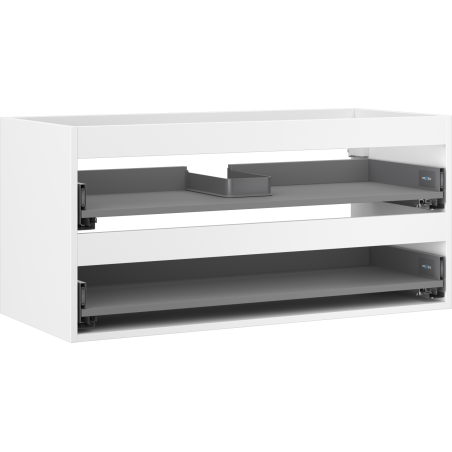 Mexen Box-A korpus skrinky pod umývadlo 100 cm, 2 zásuvky, biely mat - 91AX0-1000-470-2-01