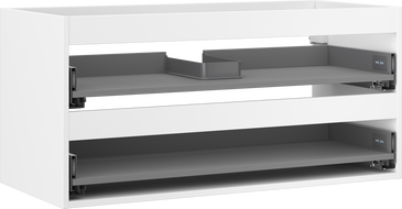 Mexen Box-A korpus skrinky pod umývadlo 100 cm, 2 zásuvky, biely mat - 91AX0-1000-470-2-01