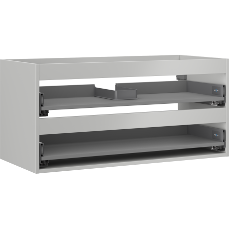 Mexen Box-A korpus skrinky pod umývadlo 100 cm, 2 zásuvky, sivý mat - 91AX0-1000-470-2-62