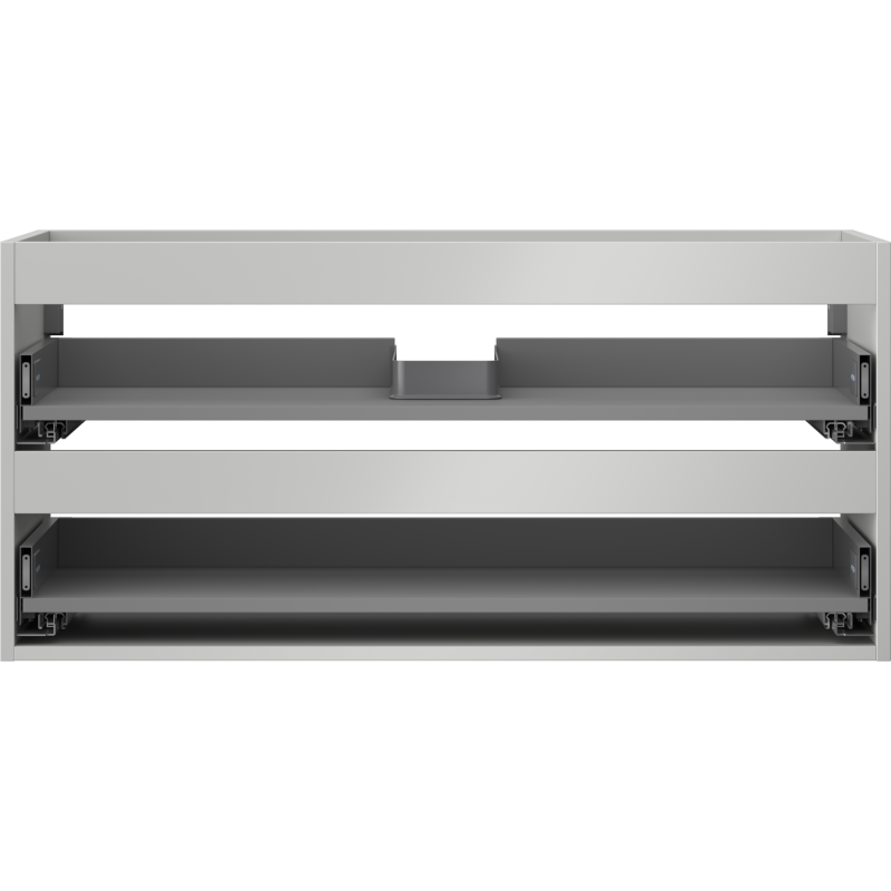 Mexen Box-A korpus skrinky pod umývadlo 100 cm, 2 zásuvky, sivý mat - 91AX0-1000-470-2-62