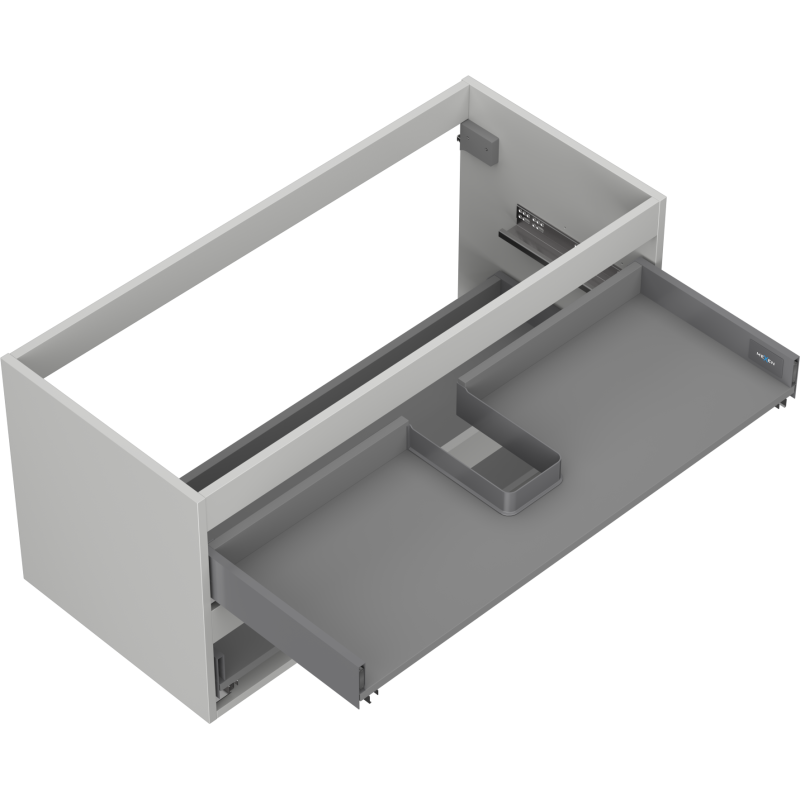 Mexen Box-A korpus skrinky pod umývadlo 100 cm, 2 zásuvky, sivý mat - 91AX0-1000-470-2-62