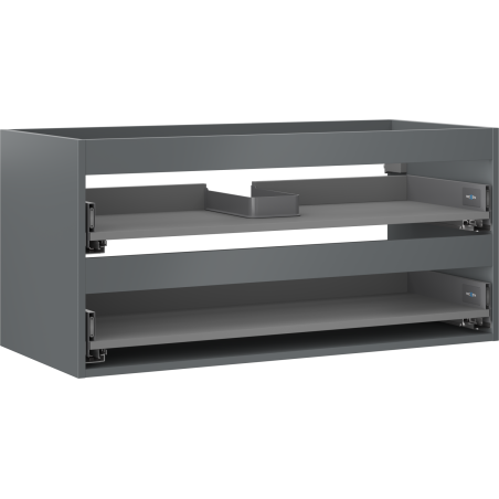 Mexen Box-A korpus skrinky pod umývadlo 100 cm, 2 zásuvky, grafit mat - 91AX0-1000-470-2-66