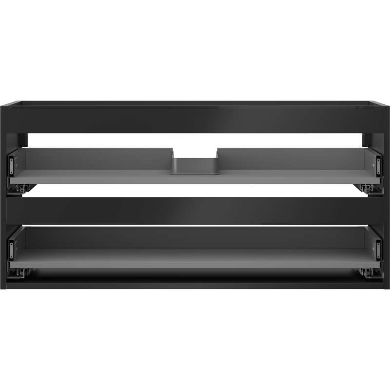 Mexen Box-A korpus skrinky pod umývadlo 100 cm, 2 zásuvky, čierny mat - 91AX0-1000-470-2-71