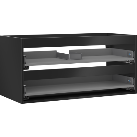 Mexen Box-A korpus skrinky pod umývadlo 100 cm, 2 zásuvky, čierny mat - 91AX0-1000-470-2-71