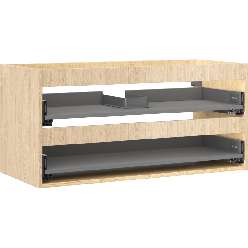 Mexen Box-A korpus skrinky pod umývadlo 100 cm, 2 zásuvky, dub - 91AX0-1000-470-2-81