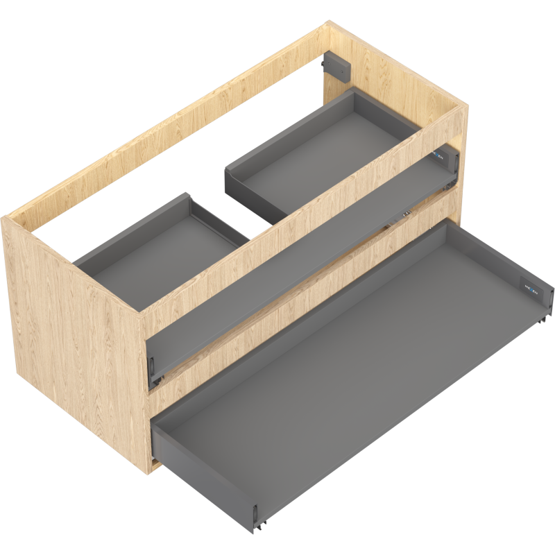 Mexen Box-A korpus skrinky pod umývadlo 100 cm, 2 zásuvky, dub - 91AX0-1000-470-2-81