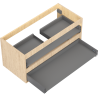 Mexen Box-A korpus skrinky pod umývadlo 100 cm, 2 zásuvky, dub - 91AX0-1000-470-2-81
