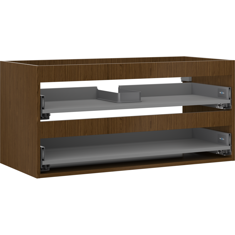 Mexen Box-A korpus skrinky pod umývadlo 100 cm, 2 zásuvky, orech - 91AX0-1000-470-2-86