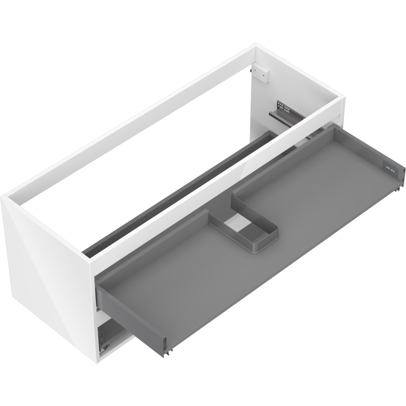 Mexen Box-A korpus skrinky pod umývadlo 120 cm, 2 zásuvky, biely lesk - 91AX0-1200-470-2-00