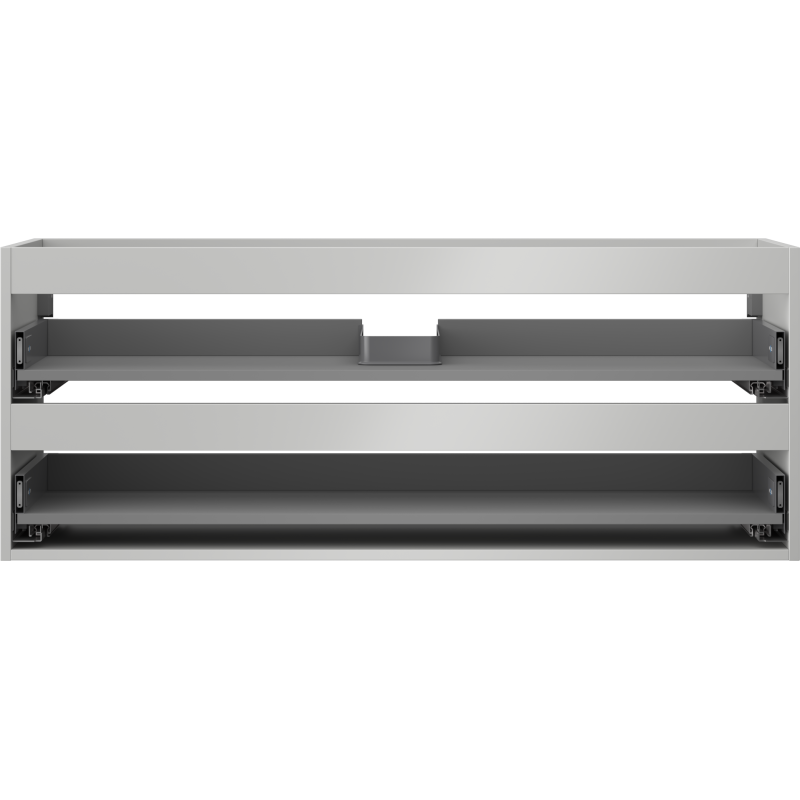 Mexen Box-A korpus skrinky pod umývadlo 120 cm, 2 zásuvky, sivý mat - 91AX0-1200-470-2-62