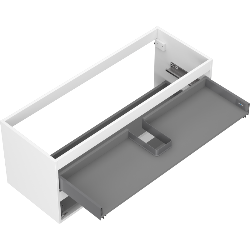 Mexen Box-A korpus skrinky pod umývadlo 120 cm, 2 zásuvky, biely mat - 91AX0-1200-470-2-01