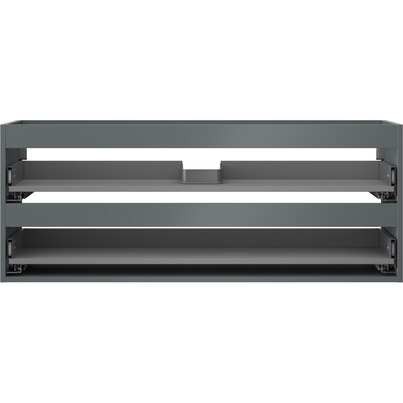 Mexen Box-A korpus skrinky pod umývadlo 120 cm, 2 zásuvky, grafit mat - 91AX0-1200-470-2-66