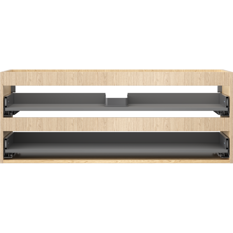 Mexen Box-A skrinka pod umývadlo 120 cm, 2 zásuvky, dub - 91AX0-1200-470-2-81