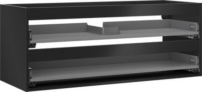 Mexen Box-A korpus skrinky pod umývadlo 120 cm, 2 zásuvky, čierny mat - 91AX0-1200-470-2-71