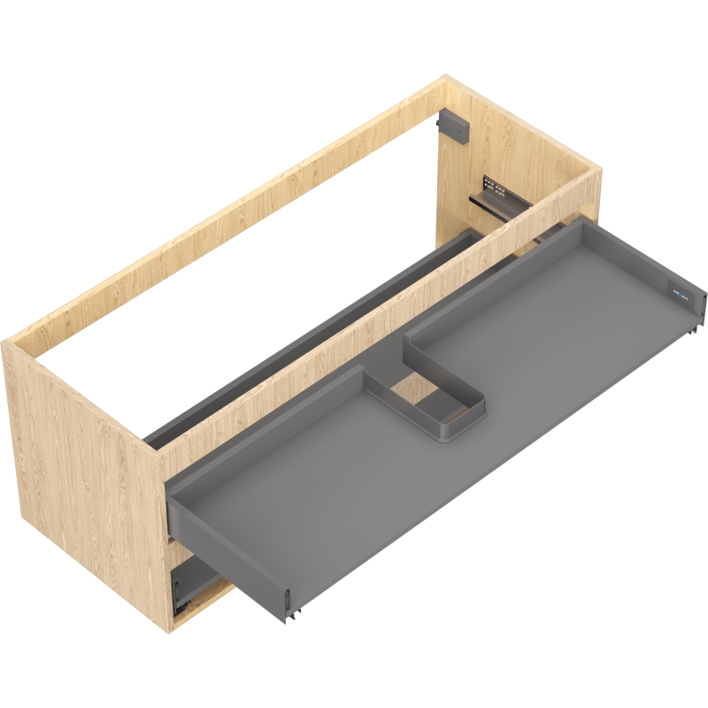 Mexen Box-A skrinka pod umývadlo 120 cm, 2 zásuvky, dub - 91AX0-1200-470-2-81