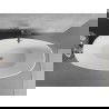 Mexen Lira voľne stojaca vaňa vzor 170 x 80 cm, biela/čierna, prepad gun gray brúsený - 52831708075-66