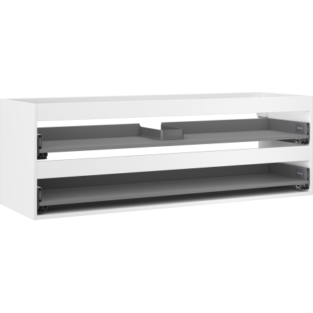 Mexen Box-A korpus skrinky pod umývadlo 140 cm, 2 zásuvky, biely mat - 91AX0-1400-470-2-01