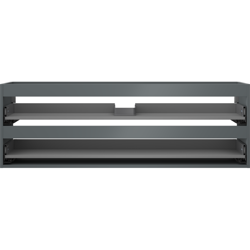 Mexen Box-A korpus skrinky pod umývadlo 140 cm, 2 zásuvky, grafit mat - 91AX0-1400-470-2-66