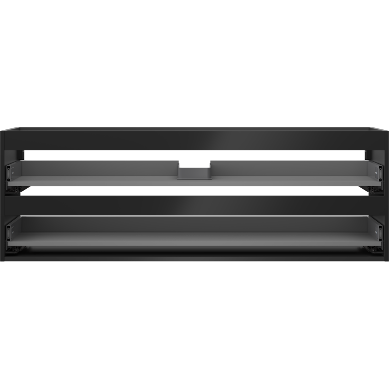 Mexen Box-A korpus kúpeľňovej skrinky 140 cm, 2 zásuvky, čierny mat - 91AX0-1400-470-2-71