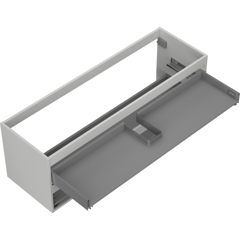 Mexen Box-A korpus skrinky pod umývadlo 140 cm, 2 zásuvky, šedá matná - 91AX0-1400-470-2-62
