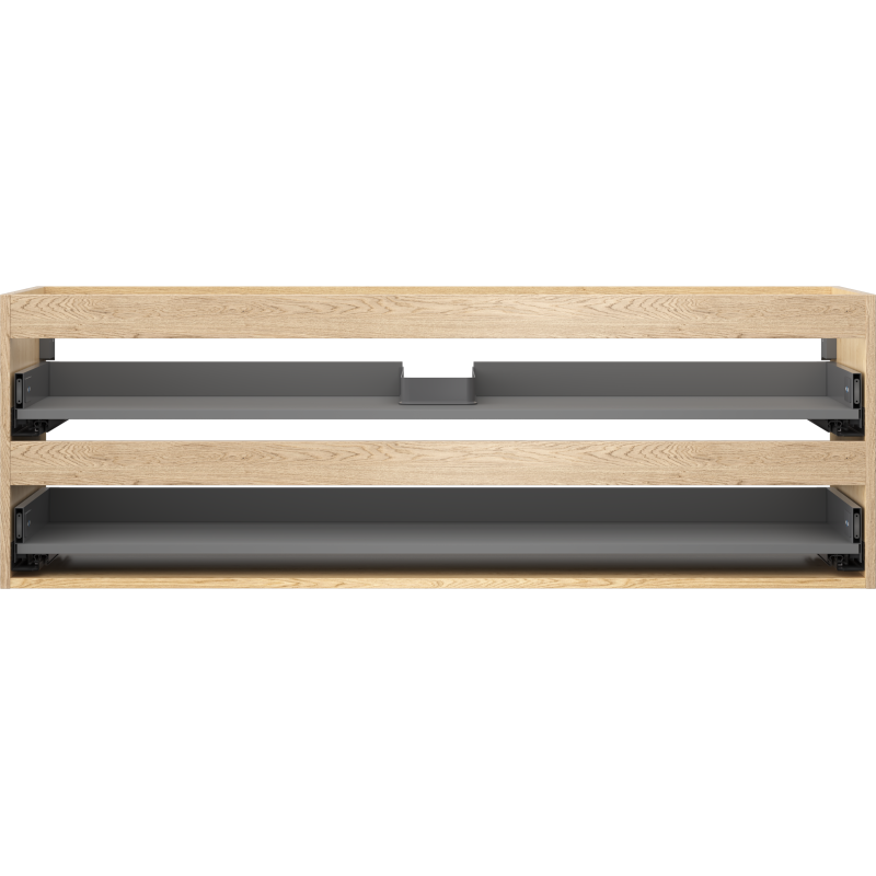 Mexen Box-A korpus skrinky pod umývadlo 140 cm, 2 zásuvky, dub - 91AX0-1400-470-2-81