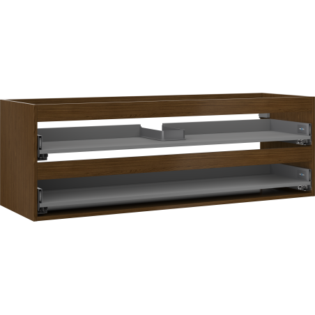 Mexen Box-A korpus skrinky pod umývadlo 140 cm, 2 zásuvky, orech - 91AX0-1400-470-2-86