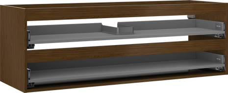 Mexen Box-A korpus skrinky pod umývadlo 140 cm, 2 zásuvky, orech - 91AX0-1400-470-2-86