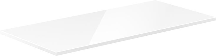 Mexen Uni doska na skriňu 80 cm, biely lesk - 91AXX-0804-464-18-00