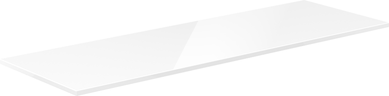 Mexen Uni doska na skrinku 150 cm, biely lesk - 91AXX-1504-464-18-00