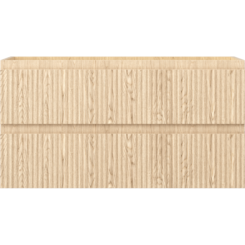 Mexen Rivel kúpeľňová skrinka pod umývadlo 90 cm, 2 zásuvky, ryhovaná, dub - 91A20-09047-2-BFF81