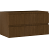 Mexen Rivel kúpeľňová skrinka pod umývadlo 90 cm, 2 zásuvky, ryhované, orech - 91A20-09047-2-BFF86