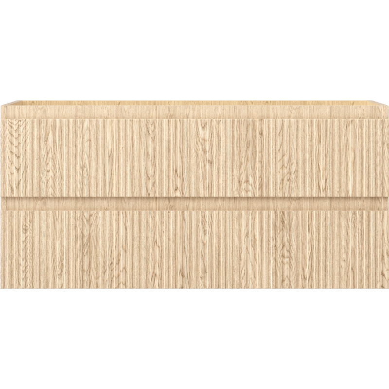 Mexen Rivel kúpeľňová skrinka pod umývadlo 100 cm, 2 zásuvky, ryhovaná, dub - 91A20-10047-2-BFF81