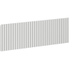 Mexen Rivel predný ryhovaný panel na korpus kúpeľňovej skrinky 50 x 20 cm, sivý mat - 91A20-0500-235-1-62