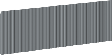 Mexen Rivel predná ryhovaná časť pre skrinku do kúpeľne 70 x 20 cm, grafit mat - 91A20-0700-235-1-66