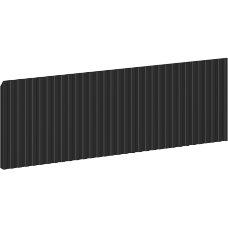 Mexen Rivel predný ryhovaný panel pre skrinku do kúpeľne 70 x 20 cm, čierny mat - 91A20-0700-235-1-71
