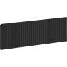 Mexen Rivel predný ryhovaný panel pre skrinku do kúpeľne 70 x 20 cm, čierny mat - 91A20-0700-235-1-71