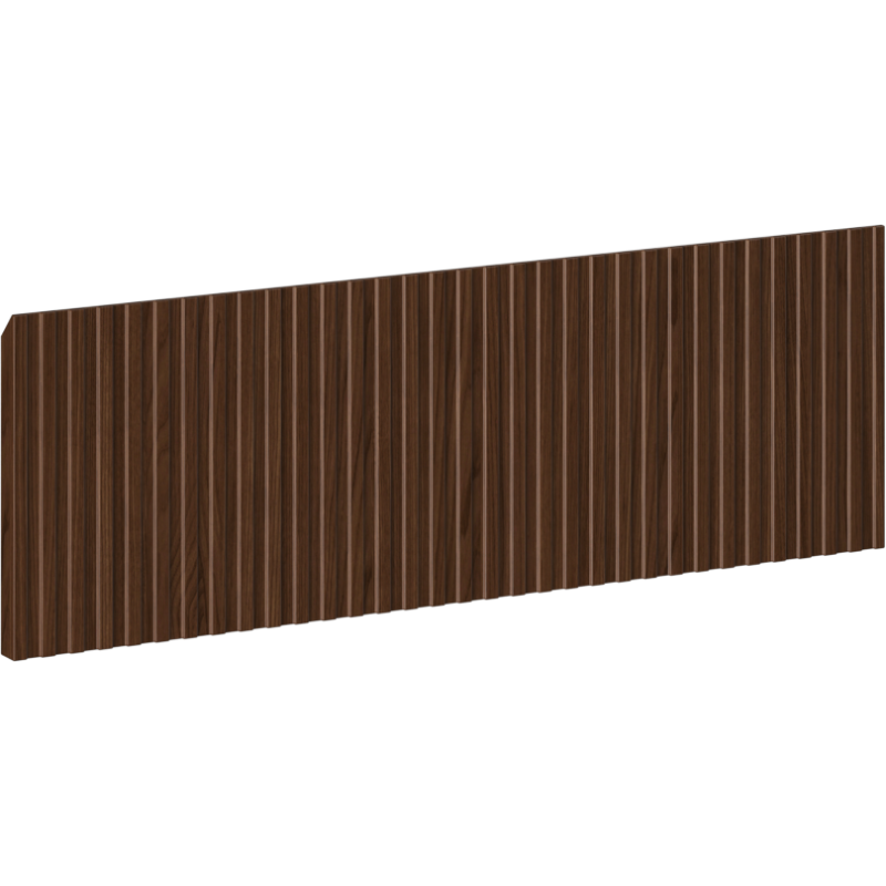 Mexen Rivel predná časť ryhovaná na korpus kúpeľňovej skrinky 60 x 20 cm, orech - 91A20-0600-235-1-86