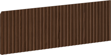 Mexen Rivel predná časť ryhovaná na korpus kúpeľňovej skrinky 60 x 20 cm, orech - 91A20-0600-235-1-86