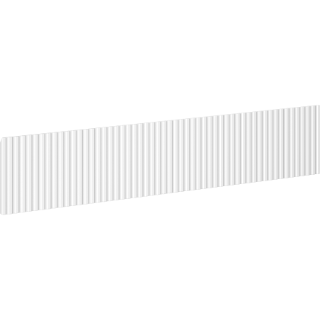 Mexen Rivel predný ryhovaný pre telo kúpeľňovej skrinky 100 x 20 cm, biely matný - 91A20-1000-235-1-01