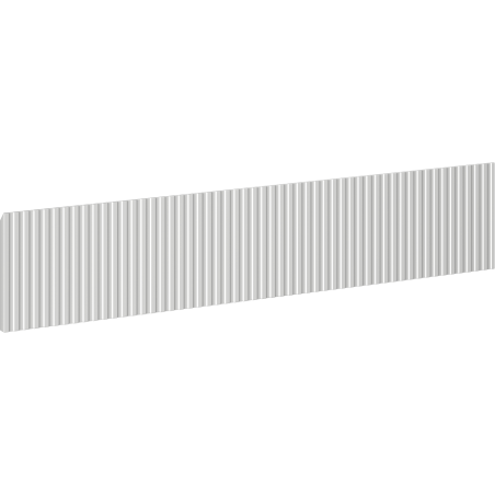 Mexen Rivel predná časť vrúbkovaná do korpusu kúpeľňovej skrinky 100 x 20 cm, sivý mat - 91A20-1000-235-1-62