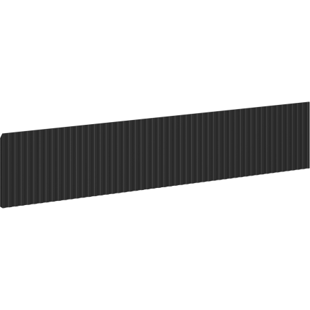 Mexen Rivel predná časť ryhovaná pre skrinku do kúpeľne 100 x 20 cm, čierna matná - 91A20-1000-235-1-71