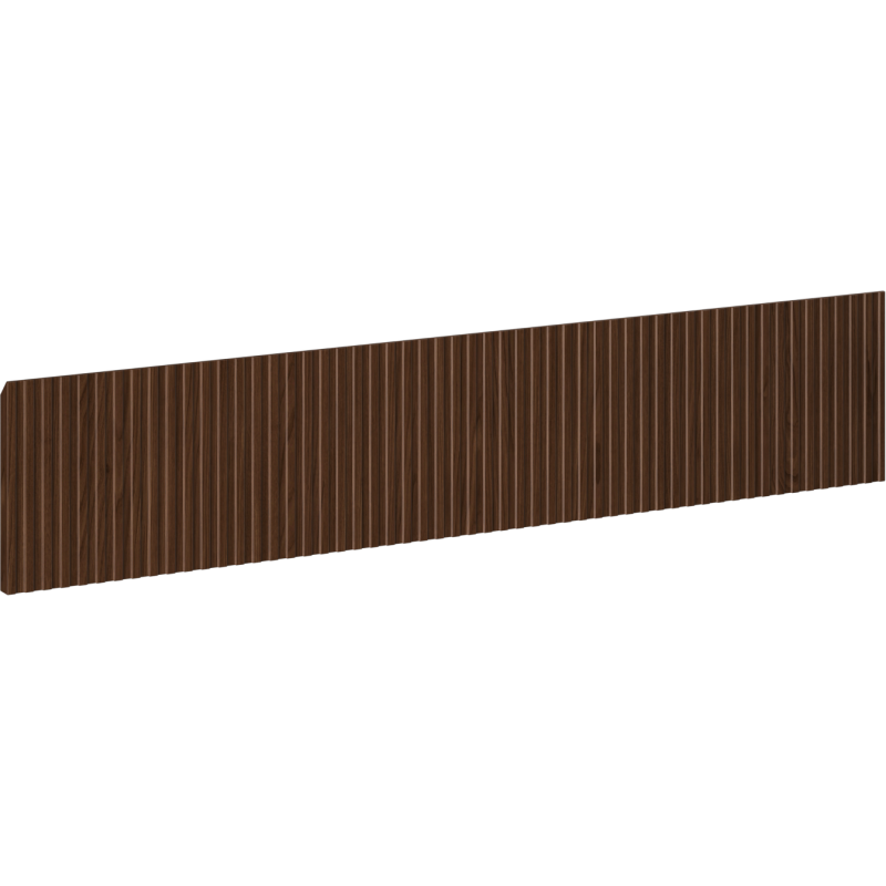 Mexen Rivel čelo s ryhovaním pre telo kúpeľňovej skrinky 100 x 20 cm, orech - 91A20-1000-235-1-86