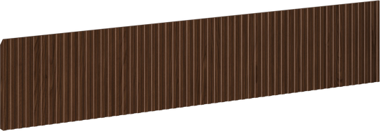 Mexen Rivel ryhovaný čelný panel pre skrinku do kúpeľne 100 x 20 cm, orech - 91A20-1000-235-1-86