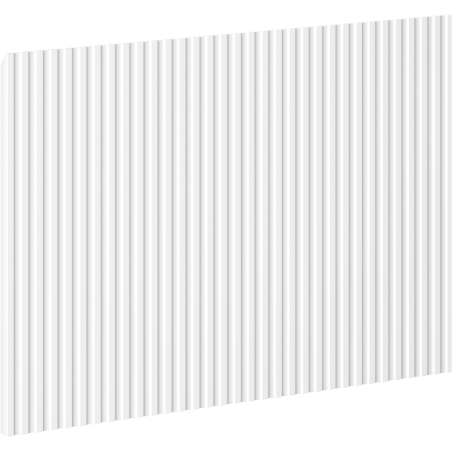 Mexen Rivel predná ryhovaná k telu skrinky do kúpeľne 40 x 43,5 cm, biely mat - 91A20-0400-470-1-01